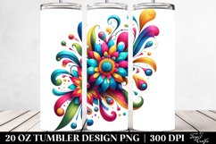 Vibrant Colorful Sunflower | 20 Oz Tumbler Product Image 2