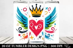 Love 20 Oz Tumbler Png Product Image 2