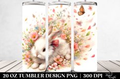 Rabbit Spring Petals Tumbler | 20 Oz Tumbler Product Image 2