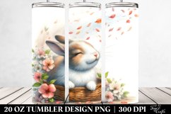 Rabbit Spring Petals Tumbler | 20 Oz Tumbler Product Image 2