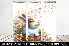 Rabbit Spring Petals Tumbler | 20 Oz Tumbler Product Image 2