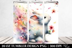 Rabbit Spring Petals Tumbler | 20 Oz Tumbler Product Image 2