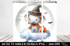 Baby Elephant on Cloud, Halloween 20 Oz Tumbler Product Image 2