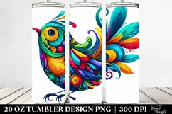 Vibrant Colorful Bird | 20 Oz Tumbler Product Image 2