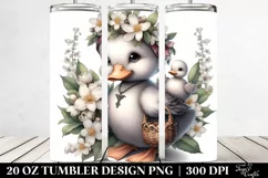 Detailed Gothic Baby Duck | 20 Oz Tumbler Product Image 2