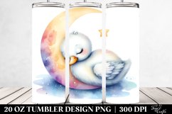 Baby Swan Sleeping on the Moon | 20 oz Tumbler Product Image 2