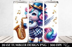 Colorful Baby Unicorn Jazz Dancer&#039;s Outfit. 20 Oz Tumbler Product Image 2