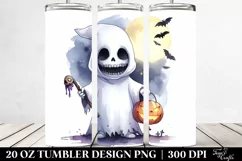 Simple Funny Halloween Clipart, Nightmare 20 Oz Tumbler Product Image 2