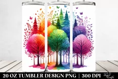 Colorful Rainbow Trees | 20 oz Tumbler Product Image 2