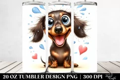 Funny Dachshund Smiling | 20 oz Tumbler Product Image 2