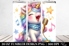 Singing Baby Unicorn Fairy Tale 20 oz Tumbler Product Image 2