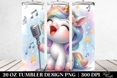 Singing Baby Unicorn Fairy Tale 20 oz Tumbler Product Image 2