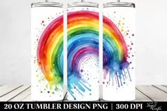 Colorful Rainbow | 20 oz Tumbler Product Image 2