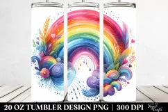 Colorful Rainbow | 20 oz Tumbler Product Image 2