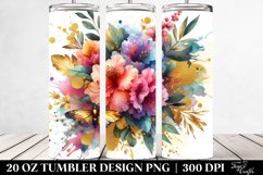 Colorful Abstract Bouquet | 20 Oz Tumbler Product Image 2