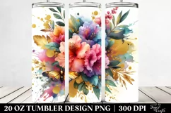 Colorful Abstract Bouquet | 20 Oz Tumbler Product Image 2
