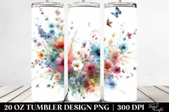 Colorful Wild Flowers Tumbler Product Image 2