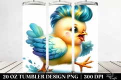 Cute Baby Chicken Running | 20 Oz Tumbler Product Image 2