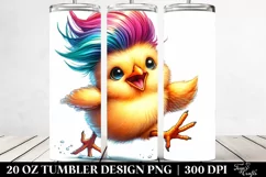 Cute Baby Chicken Running | 20 Oz Tumbler Product Image 2