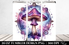 Vibrant Celestial Mushroom Sublimation Clipart Product Image 2