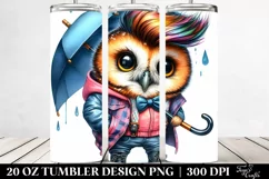 Cute Baby Owl Posing | 20 Oz Tumbler Product Image 2