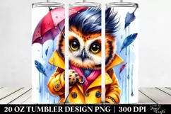Cute Baby Owl Posing | 20 Oz Tumbler Product Image 2