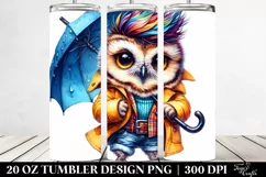 Cute Baby Owl Posing | 20 Oz Tumbler Product Image 2