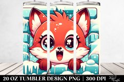 Excited Baby Fox for Winter, 20 Oz Tumbler Product Image 2