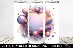 Glossy Violet, Watercolor 20 Oz Tumbler Product Image 2