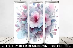 Glossy Rhododendron, Watercolor 20 Oz Tumbler Product Image 2