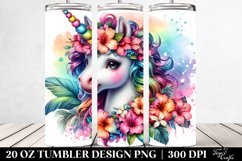 Colorful Baby Unicorn Lei 20 oz Tumbler Design Product Image 2