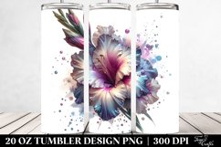 Shiny Gladiolus Tumbler Design Product Image 2