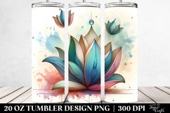Whimsical Watercolor Snowdrop Tumbler | 20 oz Tumbler Product Image 2
