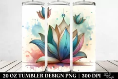 Whimsical Watercolor Snowdrop Tumbler | 20 oz Tumbler Product Image 2