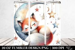 Sleeping Baby Fox Tumbler | 20 Oz Tumbler Product Image 2