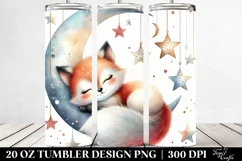 Sleeping Baby Fox Tumbler | 20 Oz Tumbler Product Image 2