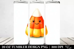 Funny Halloween Clipart, Candy Corn 20 Oz Tumbler Product Image 2