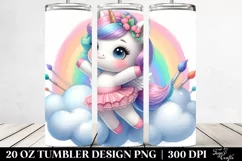 Baby Unicorn Cloud Dancer | 20 Oz Tumbler Product Image 2