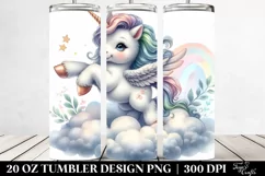 Baby Unicorn Dancer Cloud | 20 Oz Tumbler Product Image 2