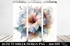 Abstract Glossy Petunia | 20 oz Tumbler Product Image 2