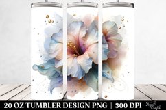 Abstract Glossy Petunia | 20 oz Tumbler Product Image 2