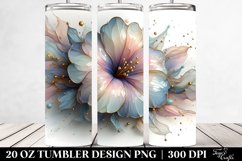 Abstract Glossy Petunia | 20 oz Tumbler Product Image 2