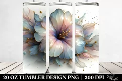 Abstract Glossy Petunia | 20 oz Tumbler Product Image 2