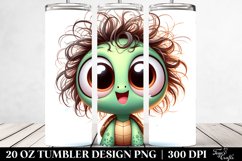 Crazy Baby Turtle Cartoon | 20 Oz Tumbler Product Image 2