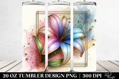 Shiny Pastel Lily | 20 oz Tumbler Product Image 2