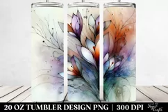 Abstract Wooden Crocus Stained Tumbler|20 oz Tumbler Product Image 2