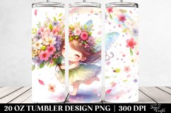 Colorful Fairy Tumbling Spring Petals | 20 Oz Tumbler Product Image 2