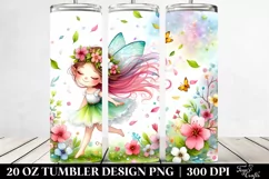 Colorful Fairy Tumbling Spring Petals | 20 Oz Tumbler Product Image 2