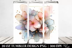 Glossy Impatiens, Watercolor 20 Oz Tumbler Product Image 2