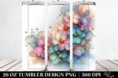 Glossy Impatiens, Watercolor 20 Oz Tumbler Product Image 2